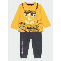 CONJUNTO CAMISETA PUNTO Y PANTALÓN FELPA